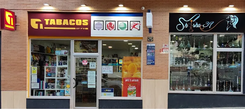 Estanco Almería 39, Loterías y Apuestas del Estado, Shisha 39 (venta de shisha y CACHIMBAS)