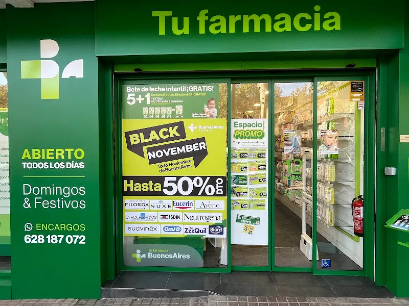 Farmacia BuenosAires 12H 365 días - Farmacia en Madrid
